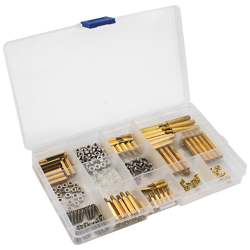 Pi Cooler - 210-teiliges Raspberry Pi-Schrauben-Set M2,5 M3 Kupfer-Metall-