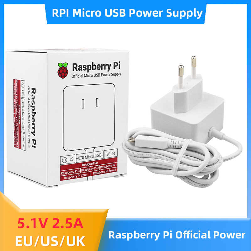 Pi Power Supply - Raspberry Pi 12,5 W Netzteil 5,1