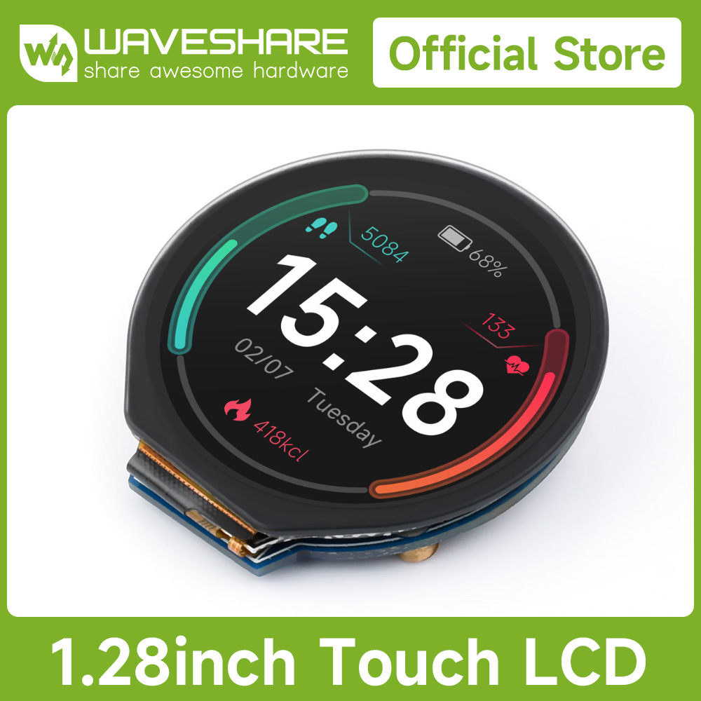Pi Display - Waveshare 1,28 Zoll rundes LCD-Anzeigemodul mit