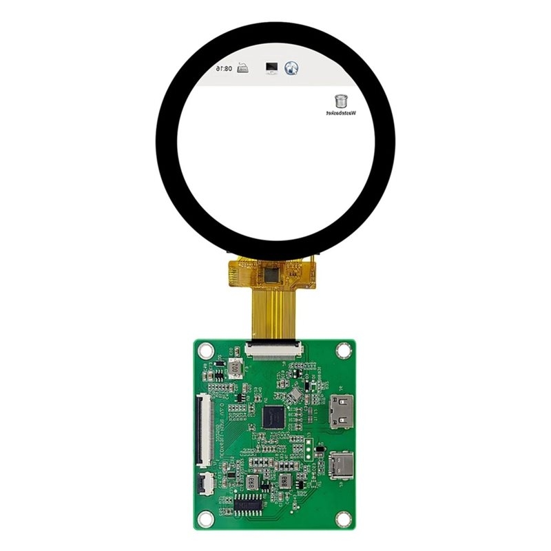 Raspberry Pi 5 - A52T DSI TFT LCD Runddisplay mit