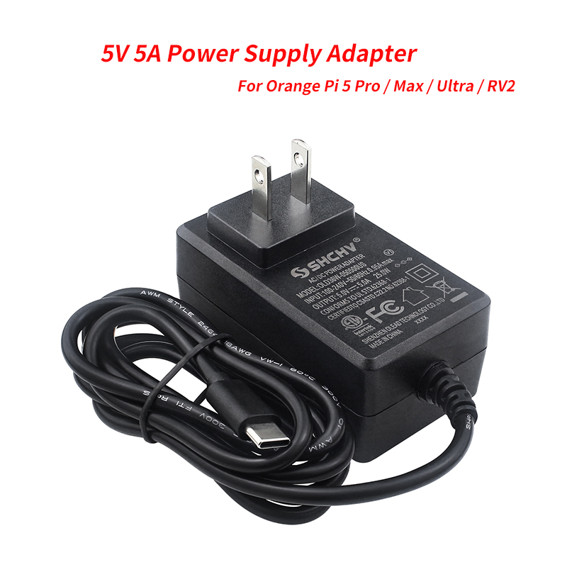 Pi Power Supply - 5V 5A Netzteil Adapter Typ-C Port