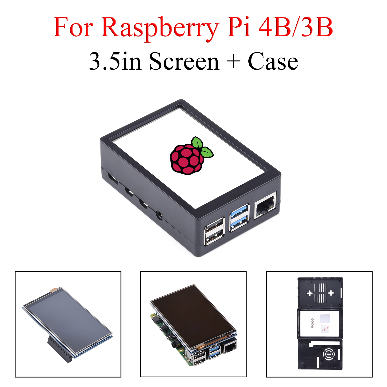 Pi 4 Case - 3,5 Zoll Touchscreen 480*320 Display Touchscreen