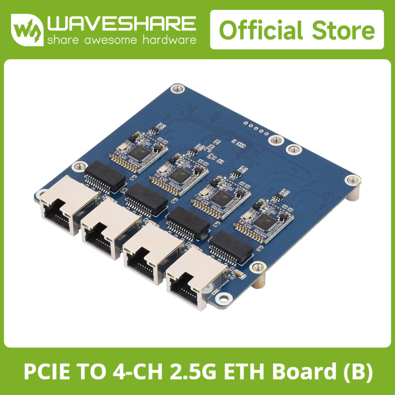 Waveshare PCIe TO 4-Kanal Giga – Raspberry Pi 4 Bewertung und Preis