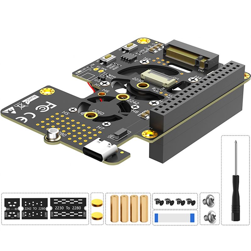 Für Raspberry Pi 5 PCIe zu M.2 – Pi 5 Case Bewertung und Preis
