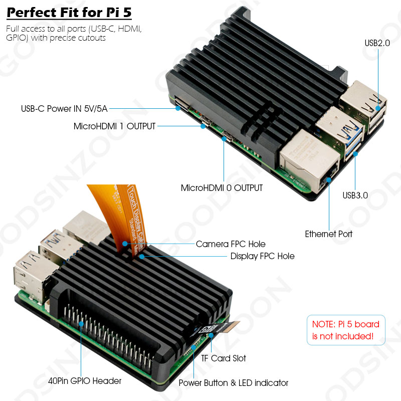 Raspberry Pi 5 Aluminium-Panze – Pi 5 Case Bewertung und Preis