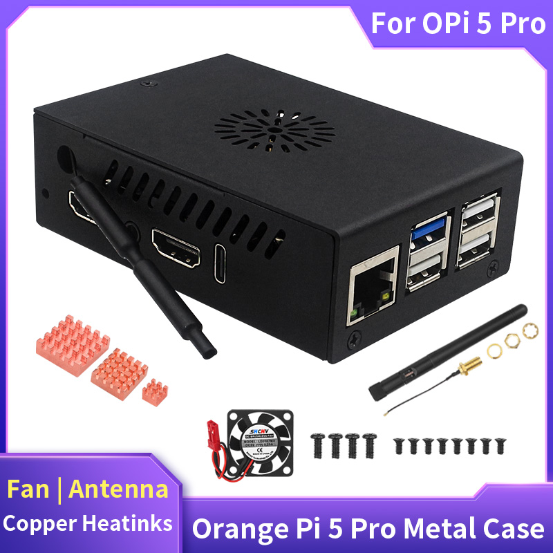 Orangefarbenes Pi 5 Pro-Gehäus – Pi Power Supply Bewertung und Preis