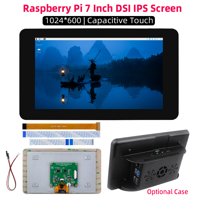 Raspberry Pi 7 Zoll DSI 1024*6 – Pi 5 Case Bewertung und Preis
