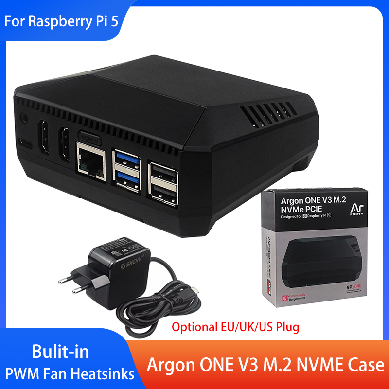 Argon ONE V3 M.2 NVME Gehäuse  – Pi 5 Case Bewertung und Preis