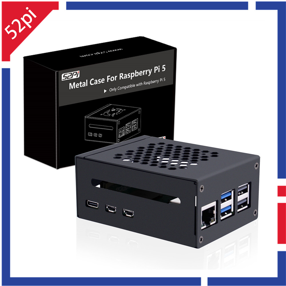52Pi Raspberry Pi 5 Metallgehä – Pi 5 Case Bewertung und Preis